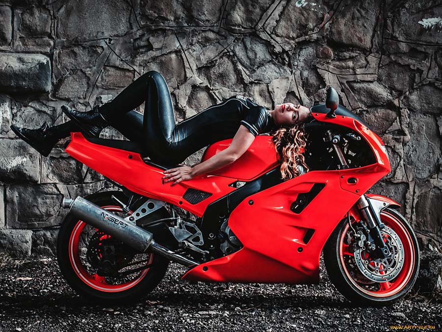 Beautiful girl Beautiful girls and motorcycles in Vaduz