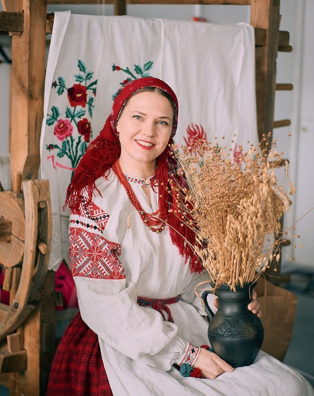 Women in Slavic costumes in Vaduz