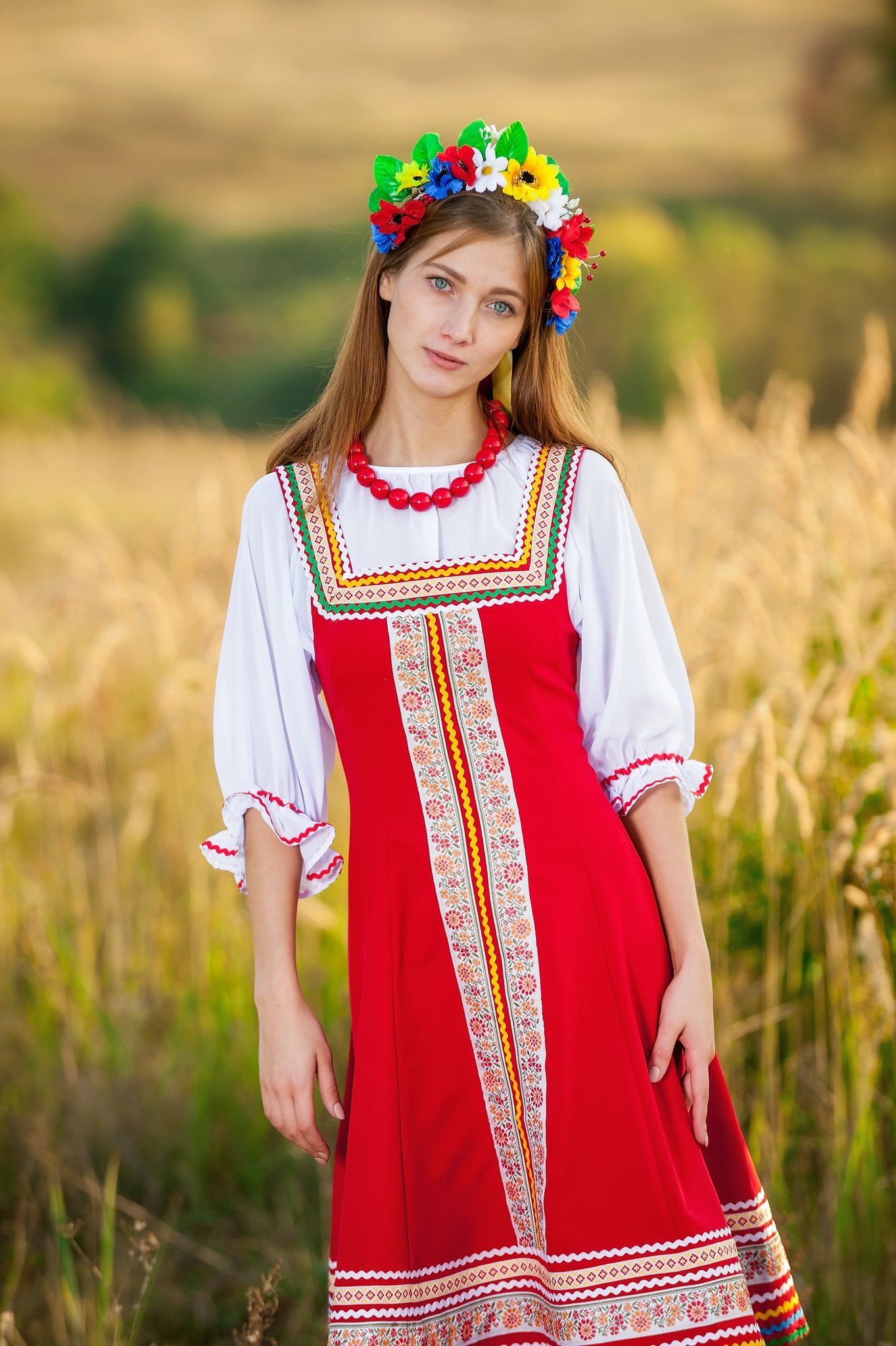 Women in Slavic costumes in Vaduz