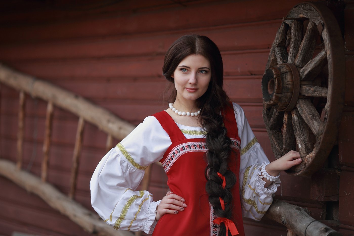 Girls in Slavic costumes in Vaduz