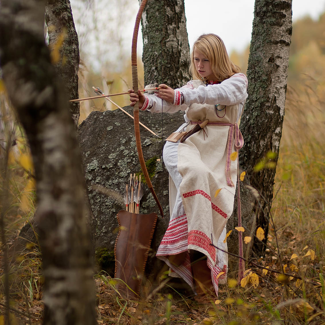 Sexy photo Girls in Slavic costumes in Vaduz